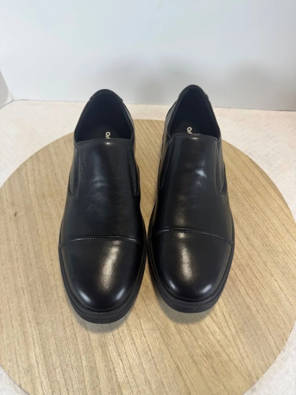 OrthoComfort US Mens 11 Black Orthopedic Slip On Oxford Dress Shoes OFLK10B NIB